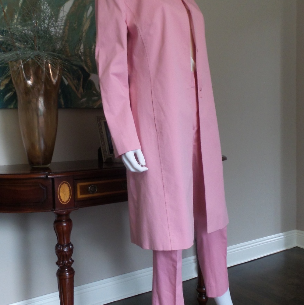Pink pant suit